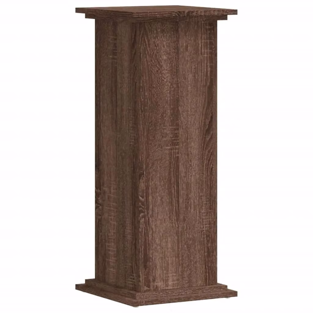 Berkfield Home Modern Plant Stand in Brown Oak, W/D/H: 33 x 33 x 80 cm – 2