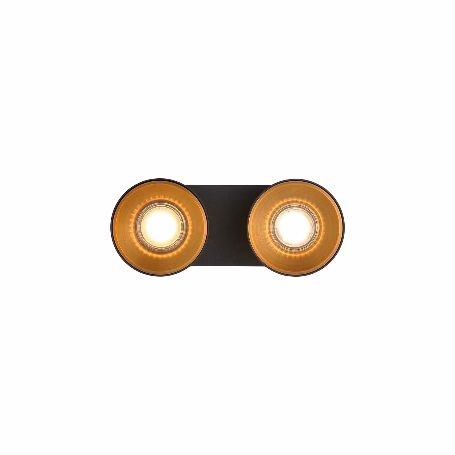 Nordlux Pitcher Adjustable Metal Ceiling Spot Light in Black and Gold/Brass with GU10 Mains – 2