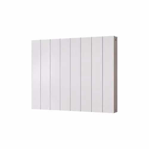 UK Radiators Thetford White Flat Tube Horizontal Designer Radiator H 60.0 cm x W 74.8 cm x D 8.4 cm