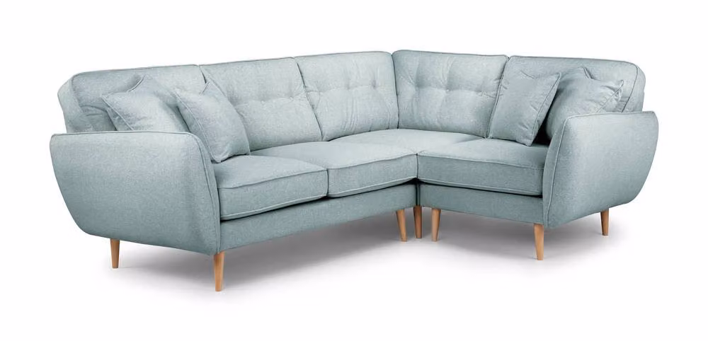The Great Sofa Company Ailis 2 Corner 1 Faro Right Facing L-Shape Upholstered Sofa in Turquoise Fabric – 2