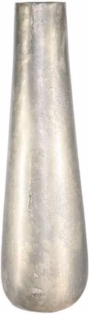 KDMD Antique Silver Poseidon Metal Tabletop Vase, Height: 49 cm, Width: 15.5 cm
