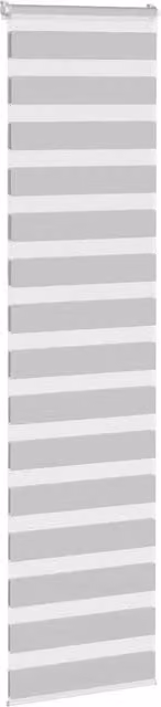 Berkfield Home Elegant Zebra Blind in Light Grey, W: 65 cm, H: 230 cm
