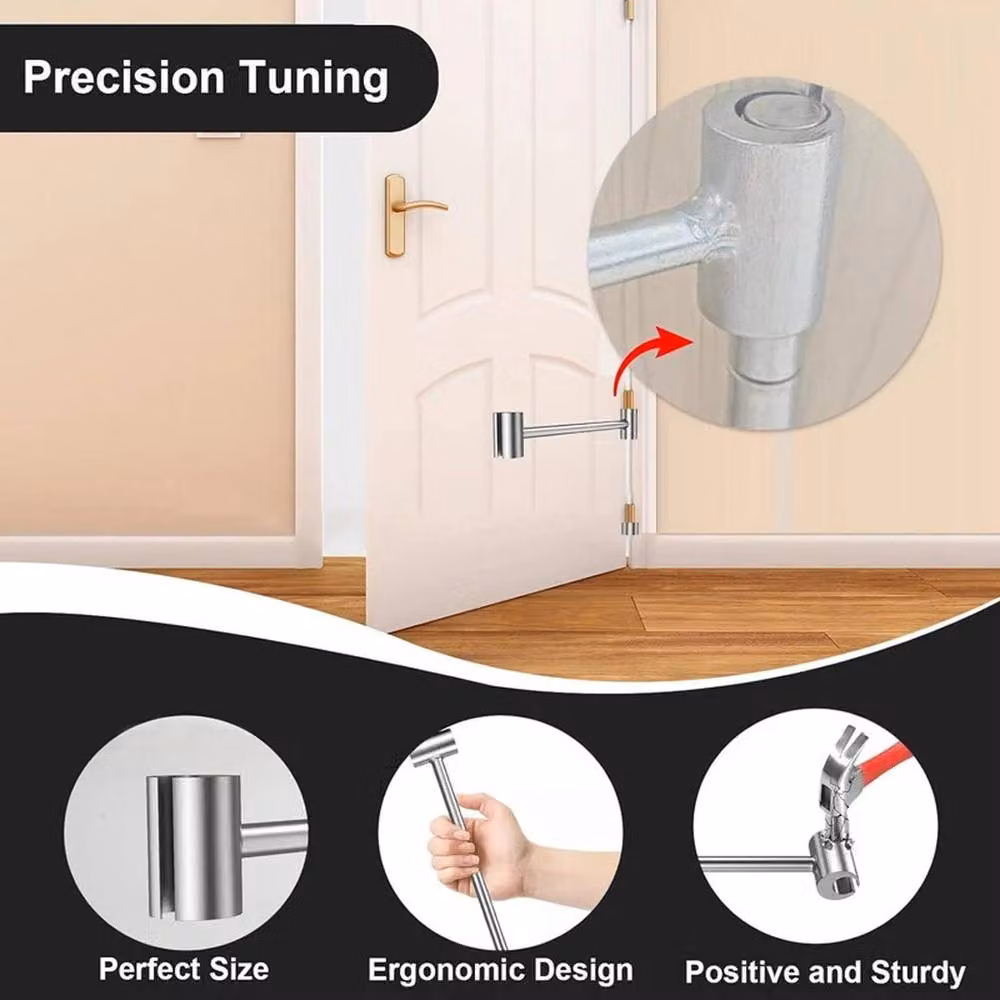 NESTLUNE 2-Pack Steel Double-Head Hinges Gap Adjusting Wrench in Silver – 4