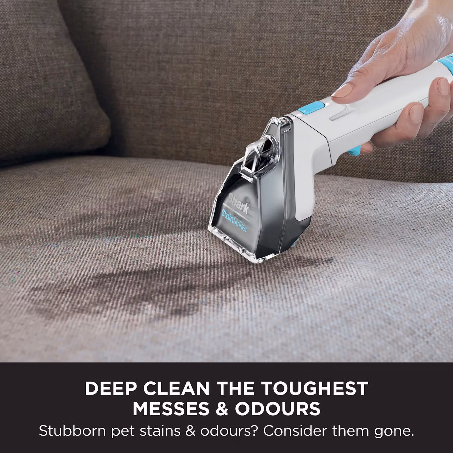 Shark StainStriker Pet Stain and Spot Cleaner in White, Turquoise and Blue – 7