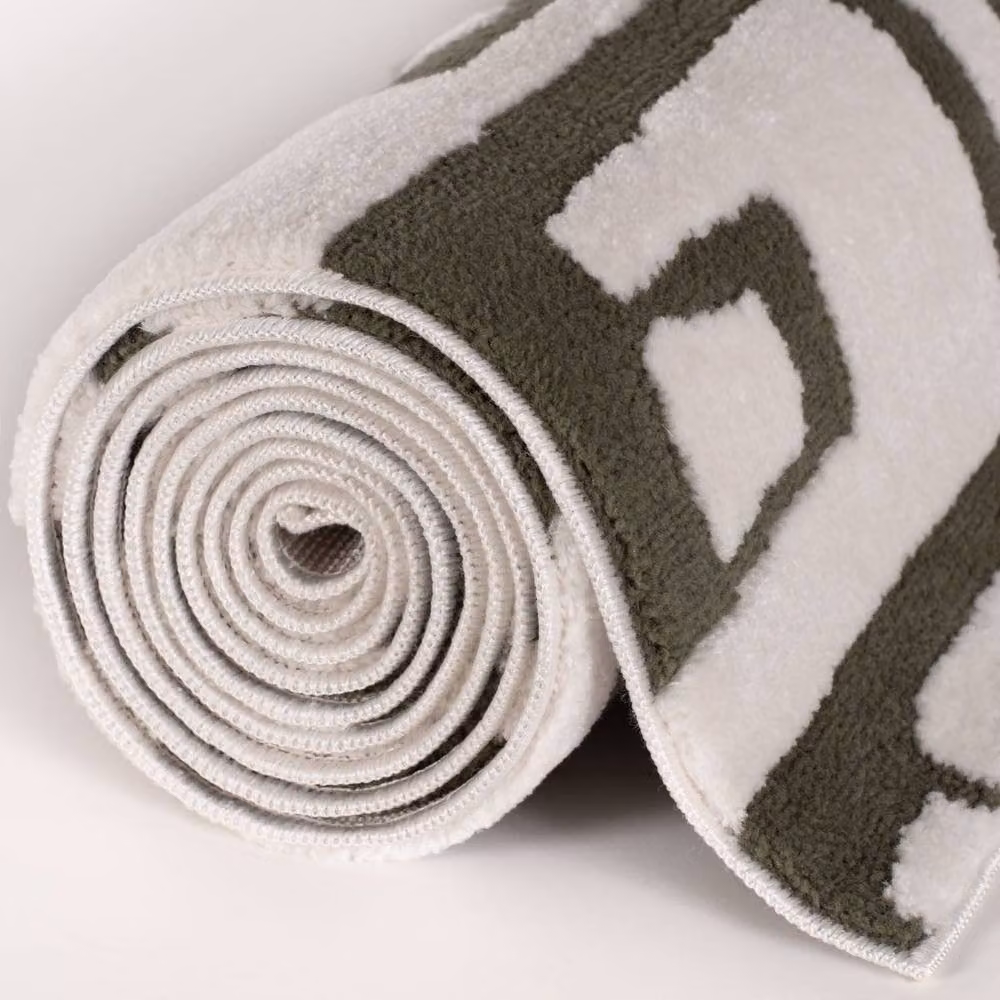 THE RUGS Loft Abstract Soft Pile Area Rug in Green, W: 340 cm, D: 240 cm – 6