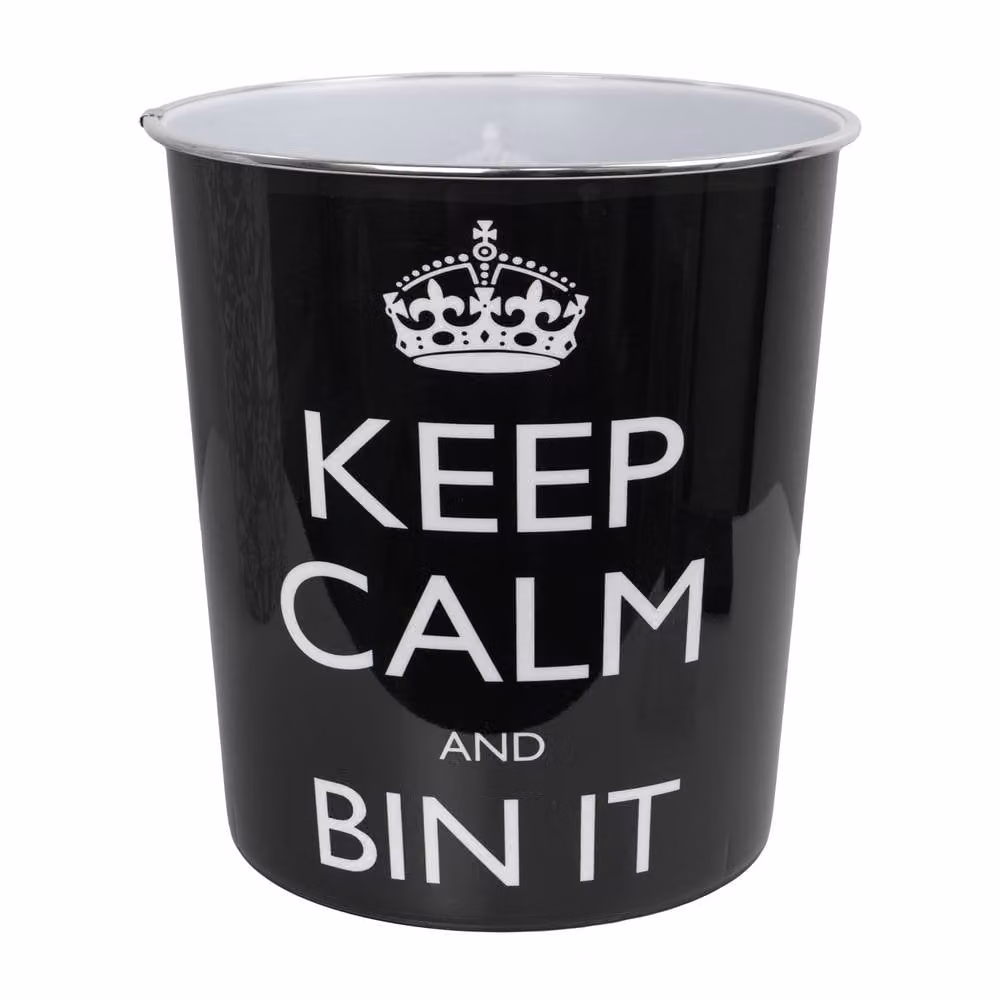 JVL Onyx Round Waste Bin Set of 2, 7L, Black – 2