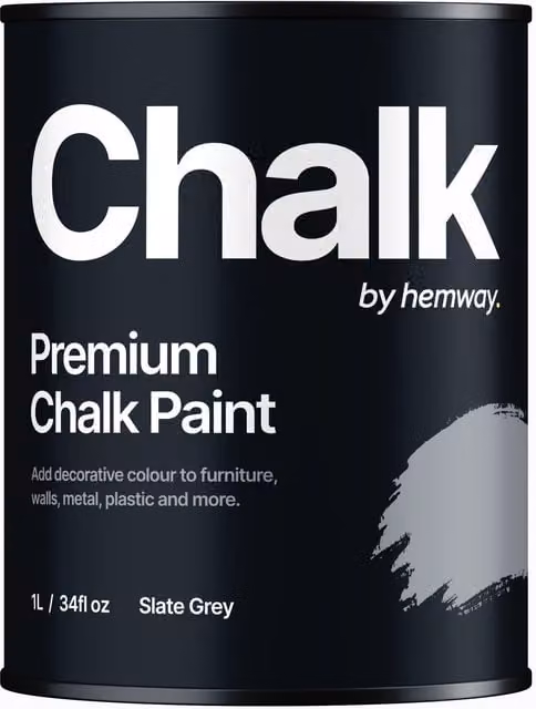 Hemway Chalk Paint Flat Matt in Slate Grey, 1L