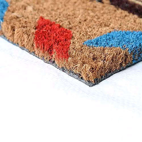 Coco&Coir The Mail Heavy Duty Natural Coir Entrance Door Mat, Brown, W: 75 cm, D: 45 cm, H: 1.5 cm – 3