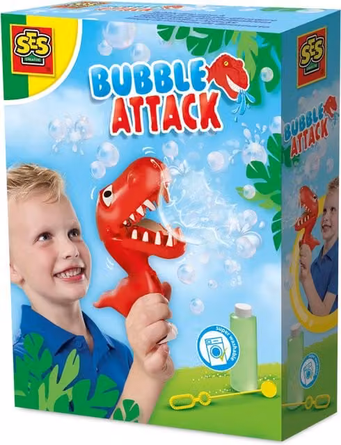 SES Bubble Dino Attack Multicolour Bubbles Toy