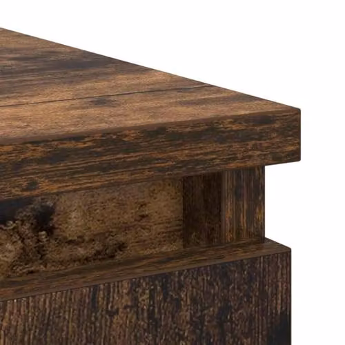 vidaXL Sideboard with Drawers in Smoked Oak, W/D/H: 71 x 35 x 84 cm – 4