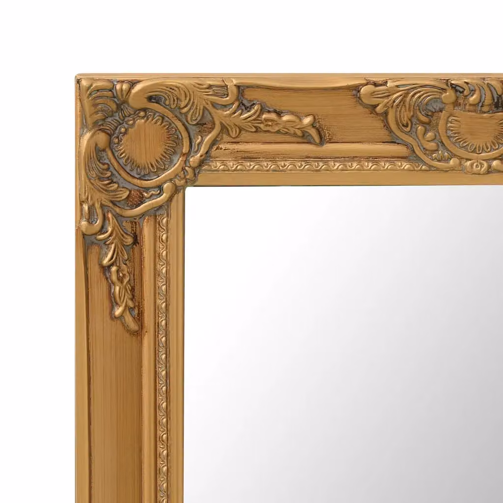Berkfield Home Antique Baroque Style Wall Mirror, Gold, W: 50 cm, H: 80 cm – 3