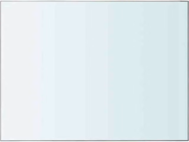 Berkfield Home 2-Piece Clear Glass Shelves, W: 40 cm, D: 30 cm