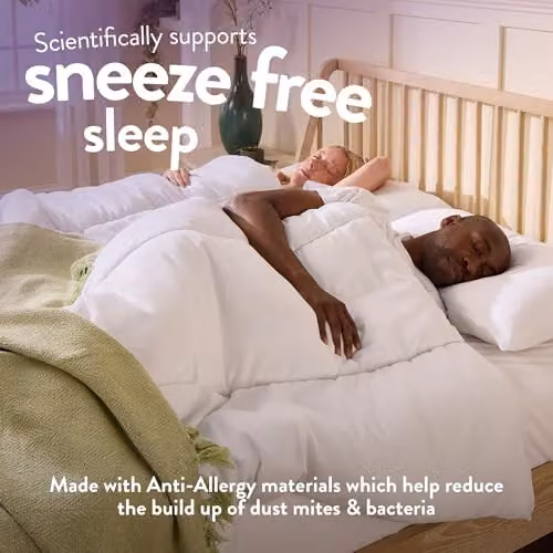 Slumberdown Anti Allergy All Year Round Duvet, 10.5 Tog, White, W: 260 cm, D: 220 cm – 2