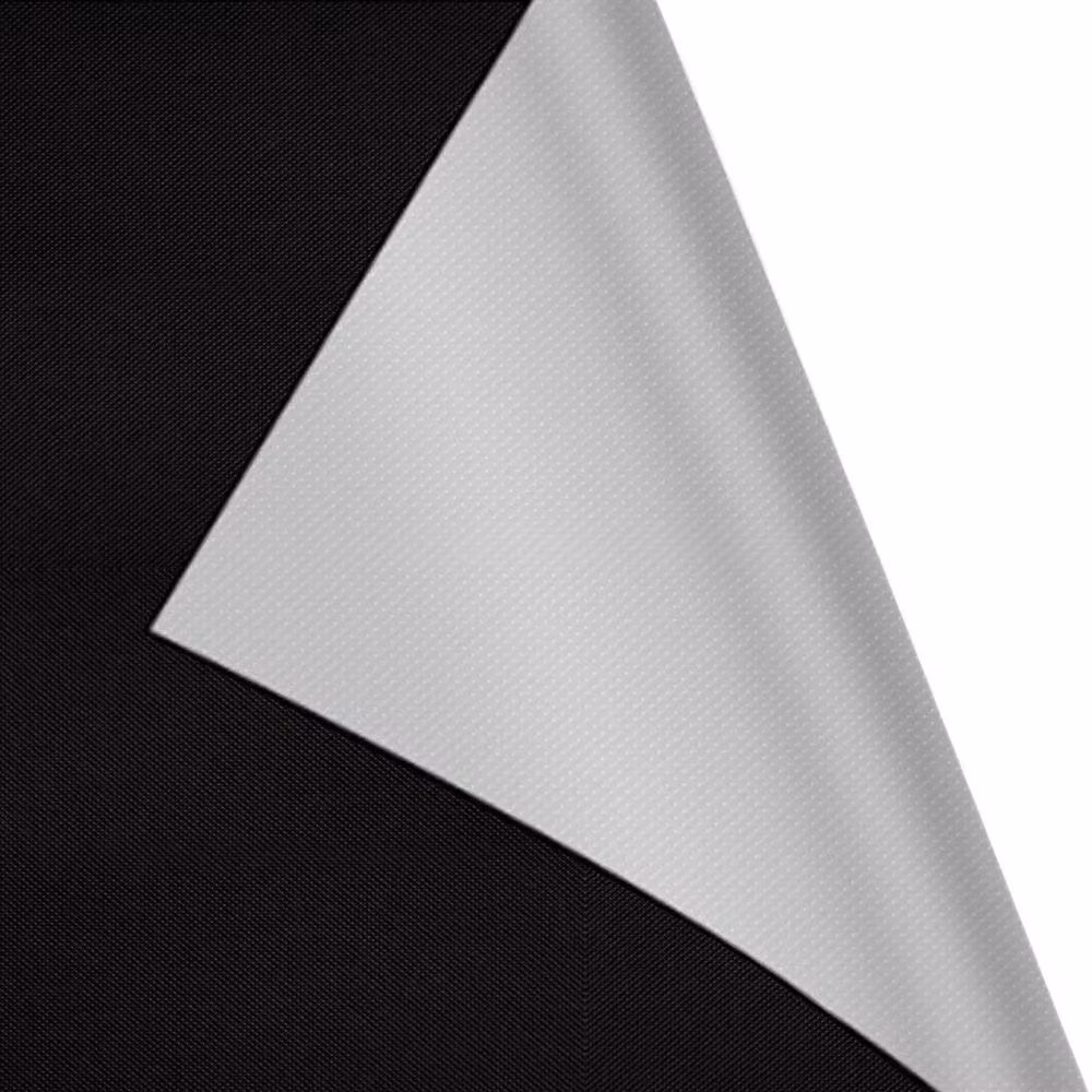 Marlow 2-Piece Blackout Window Shades, Black Adhesive Stick-On Thermal Insulating Polyester Blinds, Width: 145 cm – 5