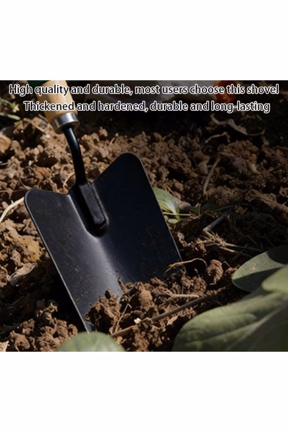 KDMD Carbon Steel Hand Trowel with Wooden Cushion Grip in Green – 2