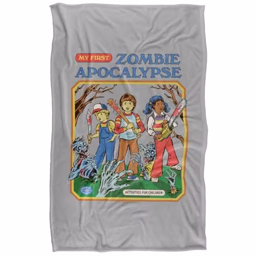 Steven Rhodes My First Zombie Apocalypse Super Soft Fleece Throw Blanket, Multicolour, W/D/H: 91 x 147 cm – 5