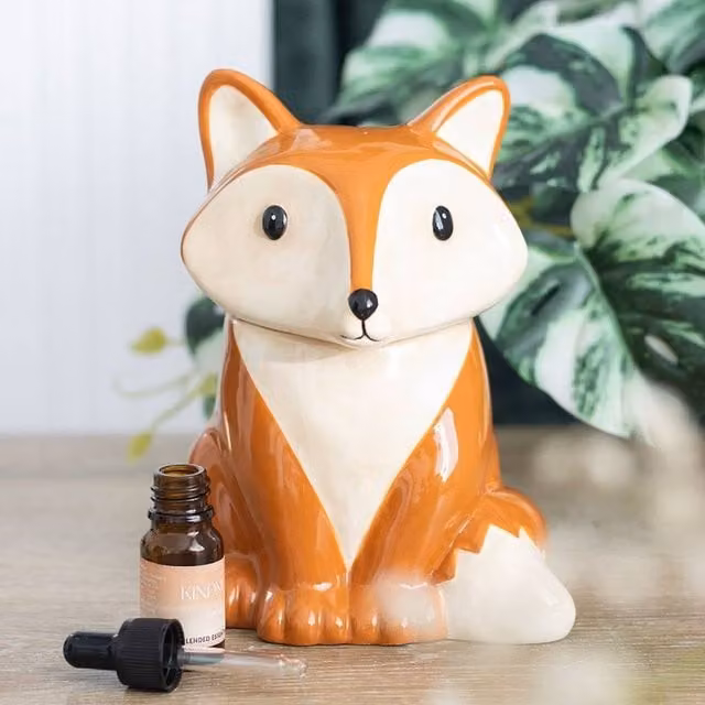 Uniqueful Fox Ceramic Oil Burner and Wax Warmer in Orange – 1
