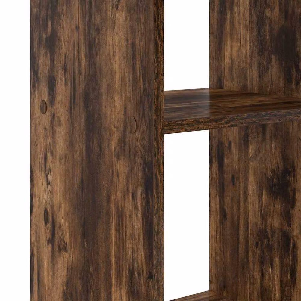 Berkfield Home Smoked Oak Corner Computer Desk in Brown – 7