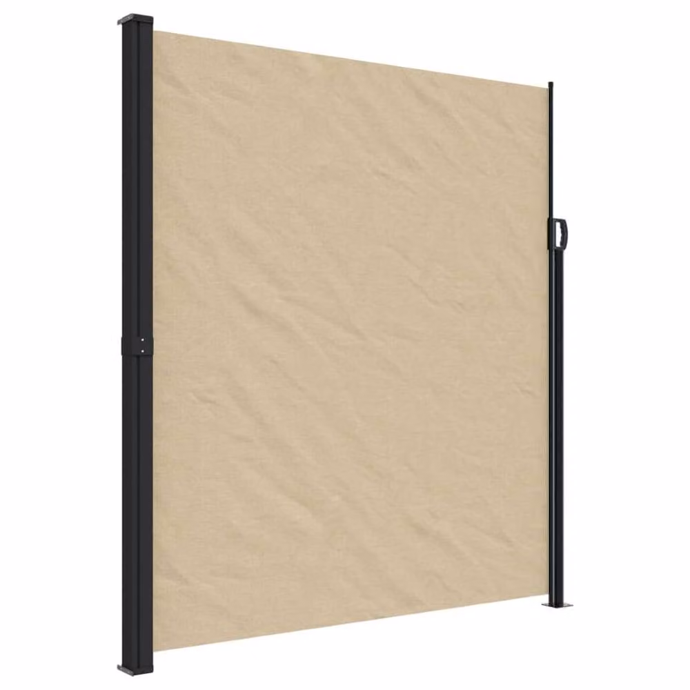 Berkfield Home Retractable Side Awning in Beige, W/H: 500 x 220 cm – 2