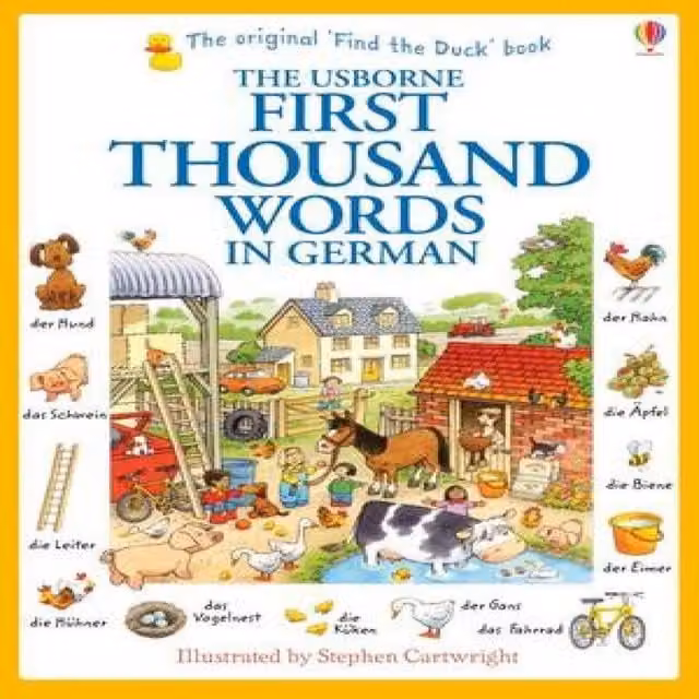 Usborne First Thousand Words in German Multicolour Paperback Book