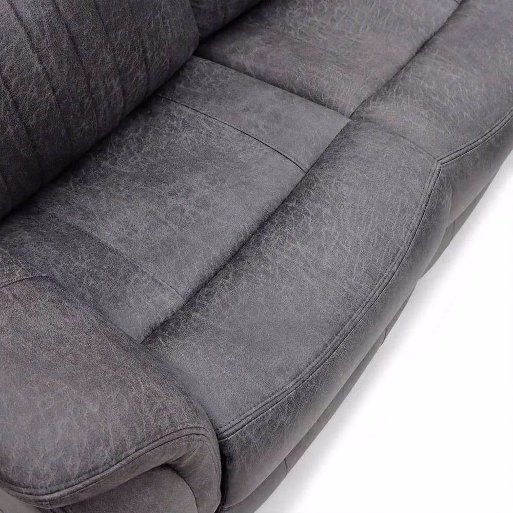 Furnishings For Less UK Lennox Grey 3 Seater Electric Recliner Sofa with USB Charging and Cup Holders – 4