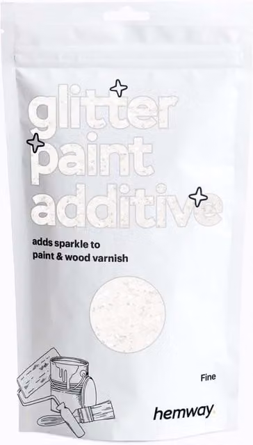 Hemway White Iridescent Glitter Paint Additive, 100g