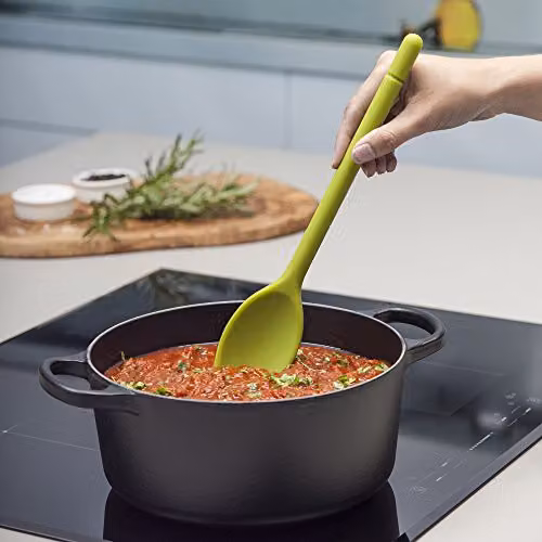 Zeal Silicone Non-Stick Cooking Spoon in Green, 30 cm – 2