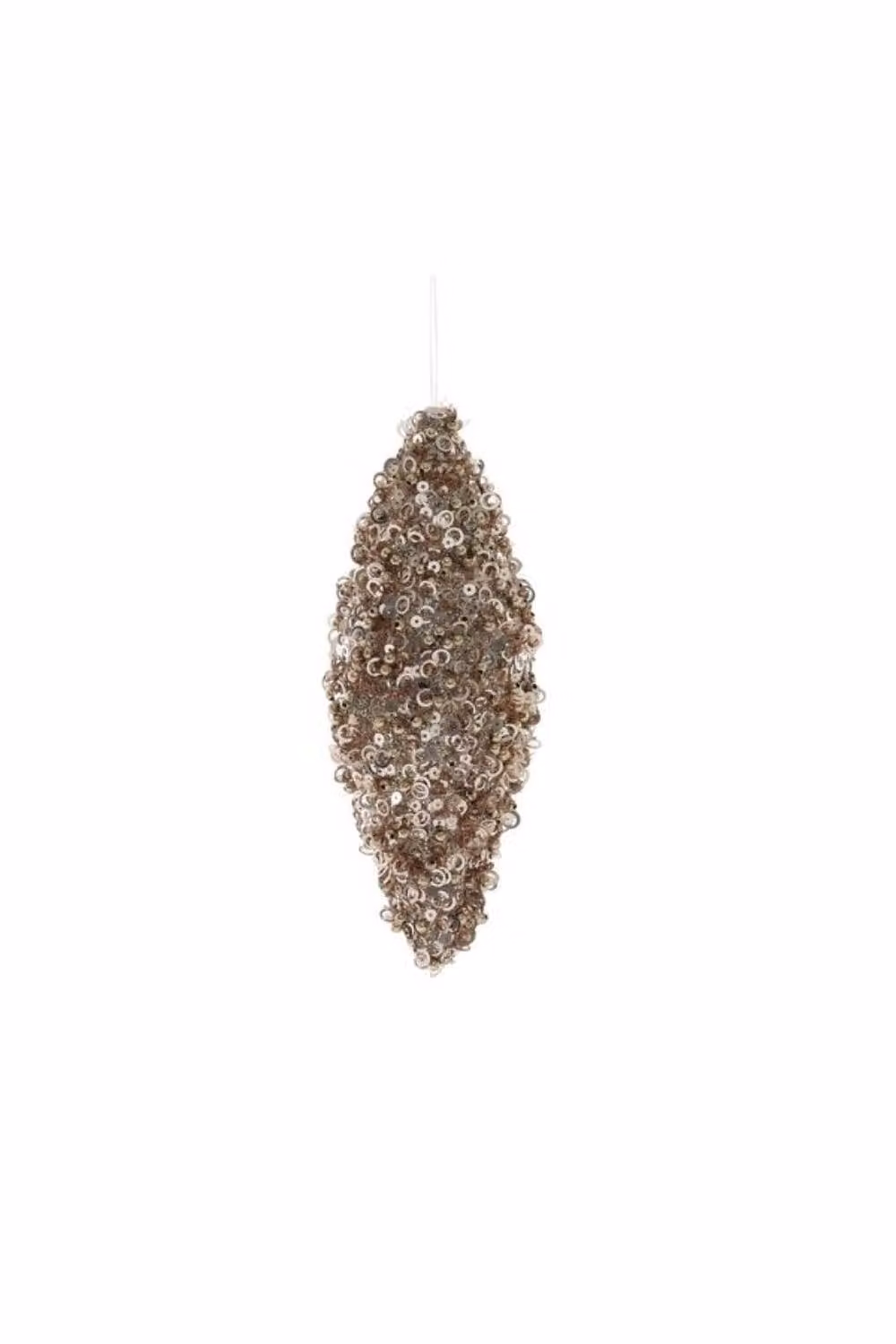 KDMD Gold Glitter Droplet Hanging Decoration, 2 Pack, Height: 18 cm – 2
