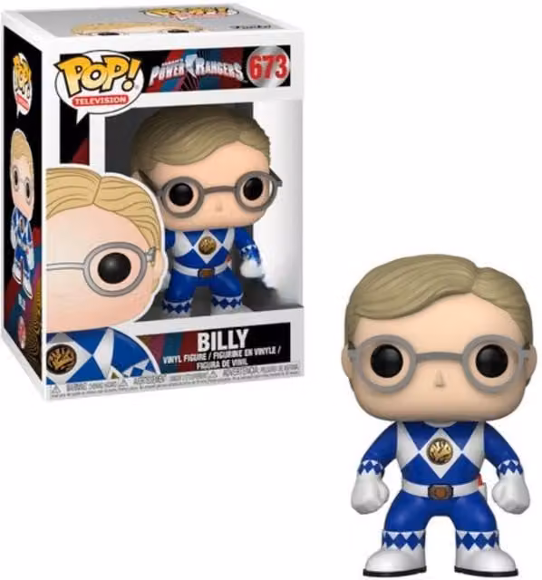 Funko Pop Power Rangers Blue Ranger Billy Vinyl Figure, Multicolour