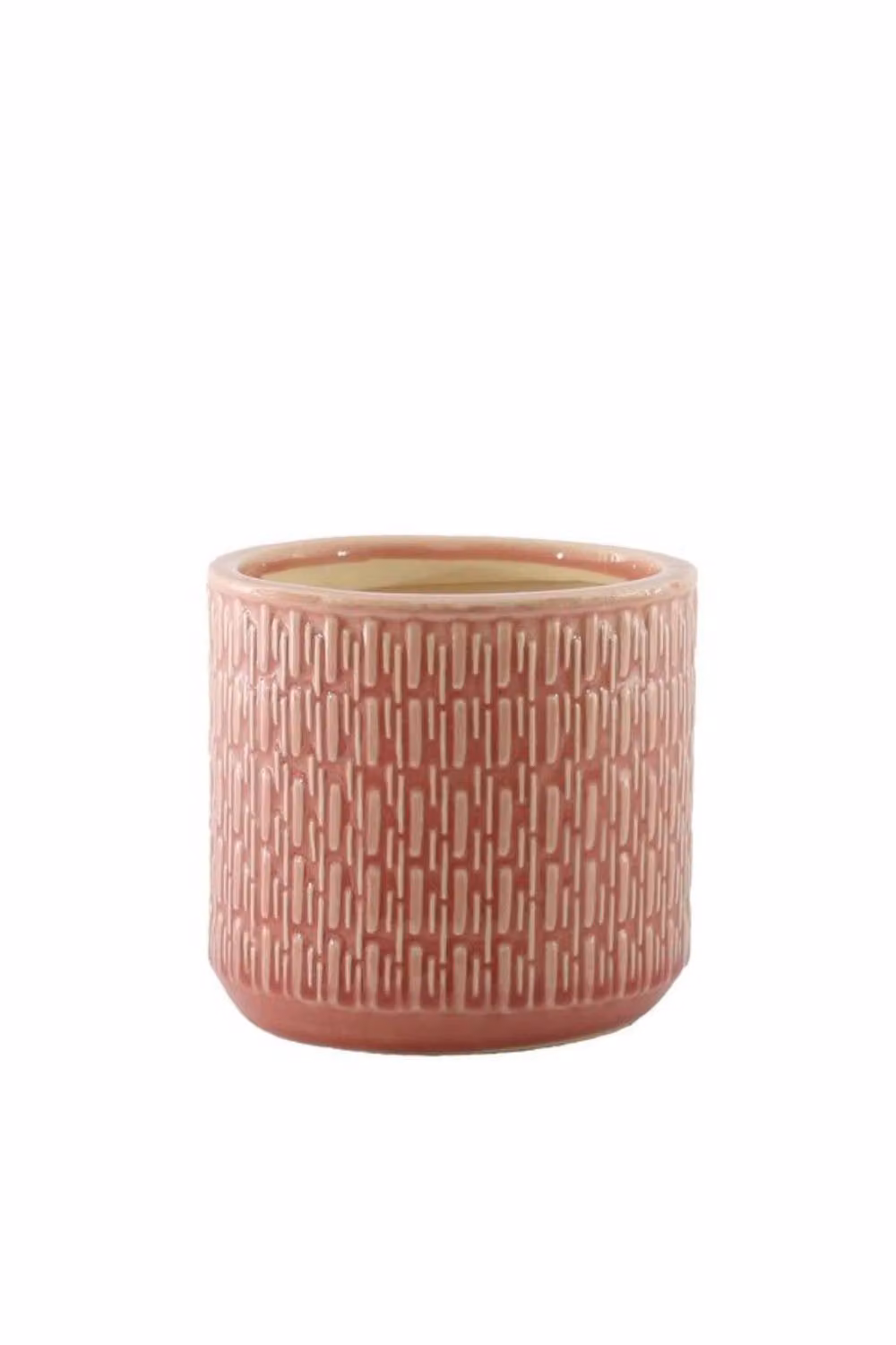 KDMD Hortus Salmon Pink Ceramic Planter Pot H 14 cm x Dia 15.5 cm – 2