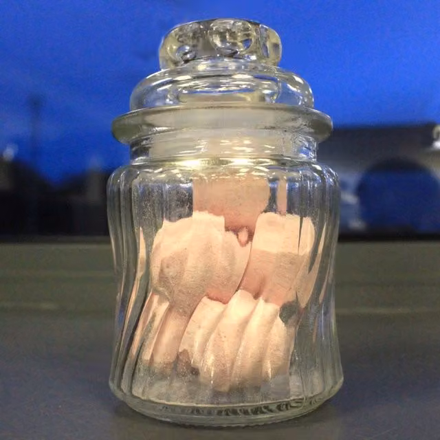 Kilner Swirl Ribs Candy Jar in Transparent Yellow Glass with Loose Lid