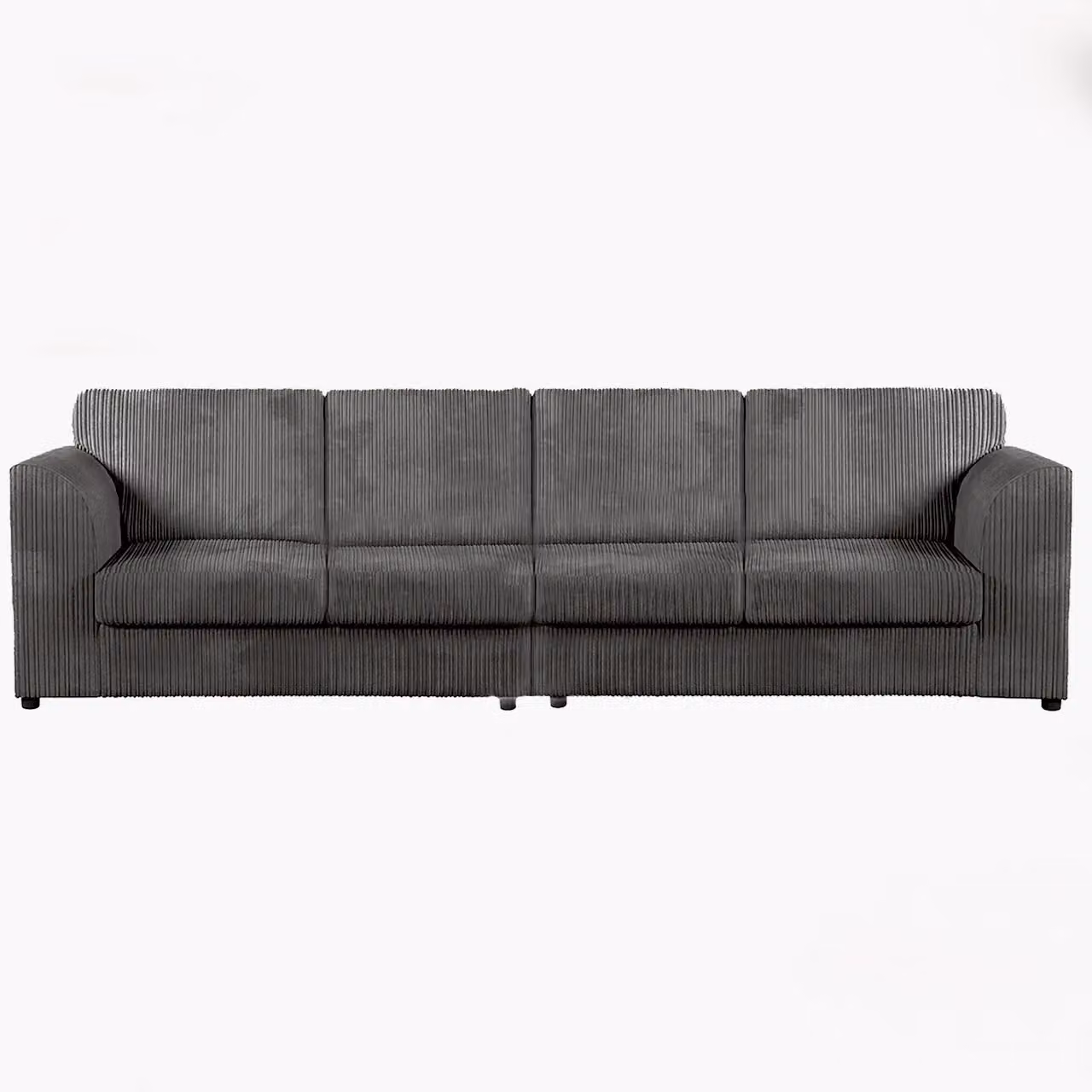 Snugg Furniture UK Limited Milo 4 Seater L-Shape 2 Corner Jumbo Cord Sofa in Grey – 2