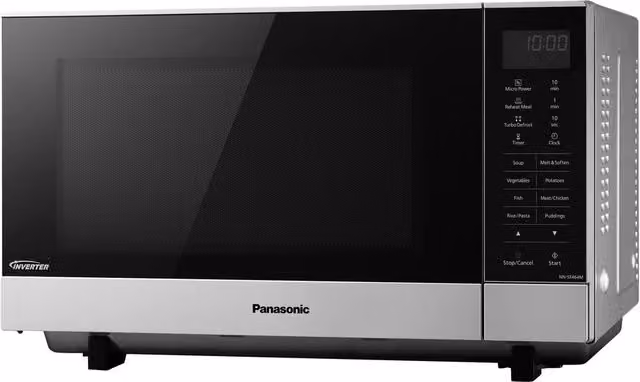 Panasonic 27L Solo Flatbed Microwave Oven in Silver