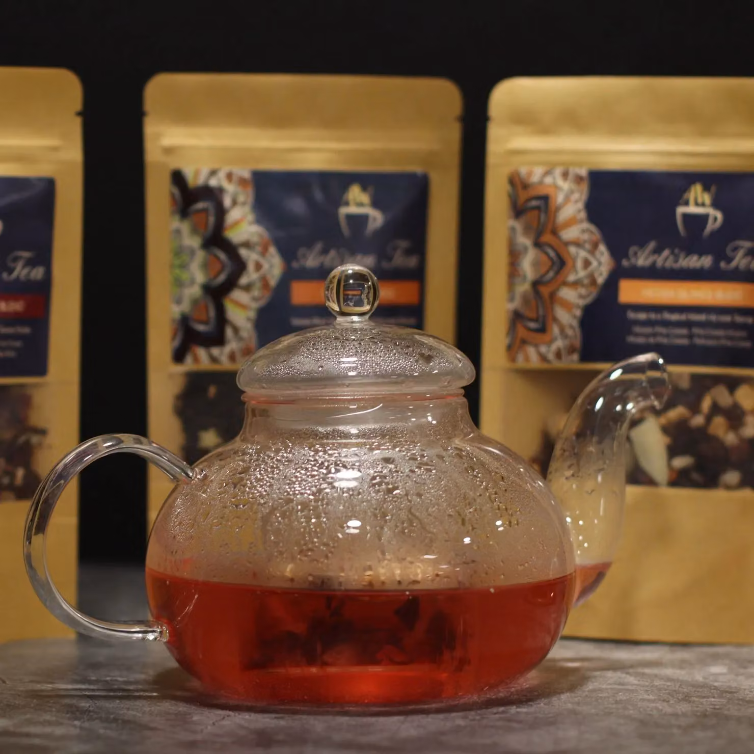 KDMD White Glass Infuser Teapot with 400ml Capacity – 4