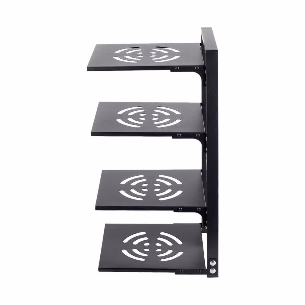 Garden Sanctuary 4-Tier Adjustable Metal Kitchen Pot Rack Organizer in Black, W/D/H: 53.0 x 27.0 x 0.0 cm – 2