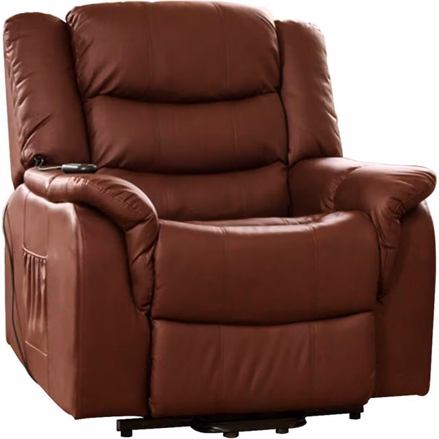 Artemis Home Almeira Electric Riser Recliner with Massage and Heat in Red – 2
