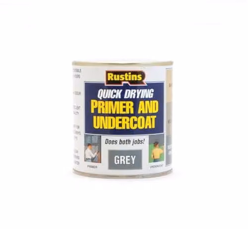 Rustins Quick Drying Wood Primer and Undercoat, Grey, 1 l – 1