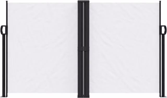 Berkfield Home Retractable Single Side Awning in White, W/H: 600 x 140 cm