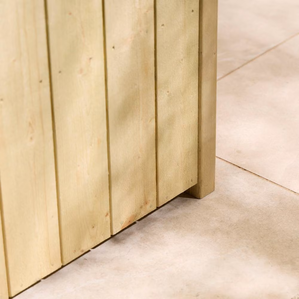 Rowlinsons Signature Heritage Tall Rectangular Planter in Light Brown, W: 103 cm, D: 43 cm, H: 78 cm – 3