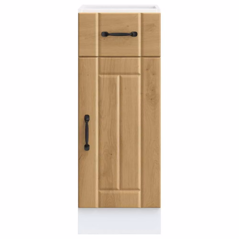 Berkfield Home Lucca Artisan Oak Kitchen Base Cabinet in Brown, W/D/H: 81.5 x 46.0 x 30.0 cm – 3