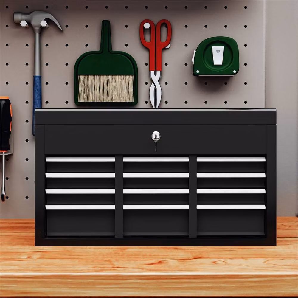 Kelvenix Black 6-Drawer Lockable Metal Tool Chest, Steel W/D/H: 50 x 50 x 50 cm – 4