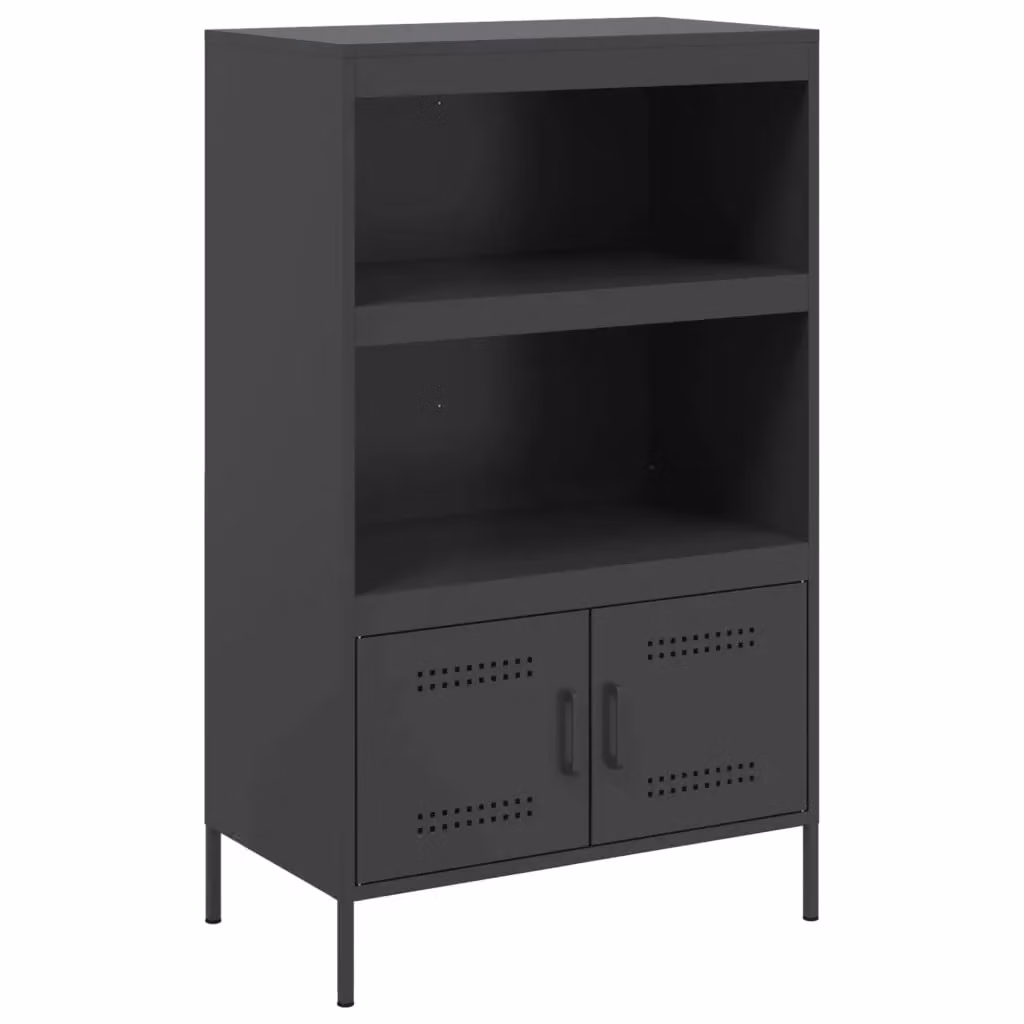 Berkfield Home Industrial Black Steel Highboard W/D/H: 68 x 39 x 113 cm – 2