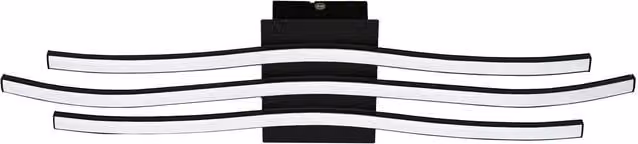 Loops LED Pendant Ceiling Light in Black and White with Included Bulb