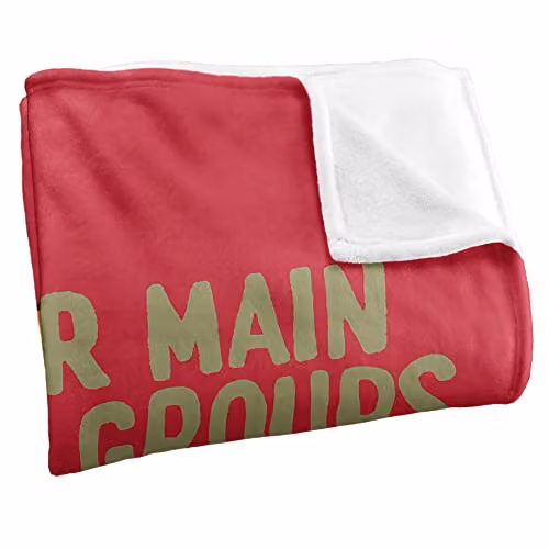 LOGOVISION Elf Buddy Christmas Throw Blanket, Red Multicolour, W/D/H: 91 x 147 cm – 2