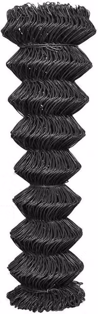 Berkfield Home PVC Coated Steel Chain Link Fence in Grey and True Black, 15 x 1.5 m – 1