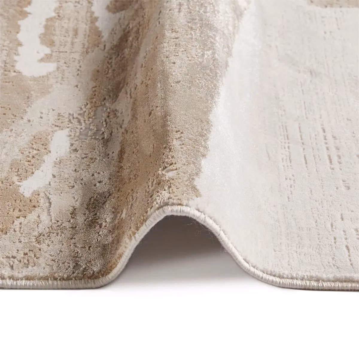 The Rug Shop UK Modern Abstract Beige Machine Woven Area Rug, W: 160 cm, D: 220 cm – 2