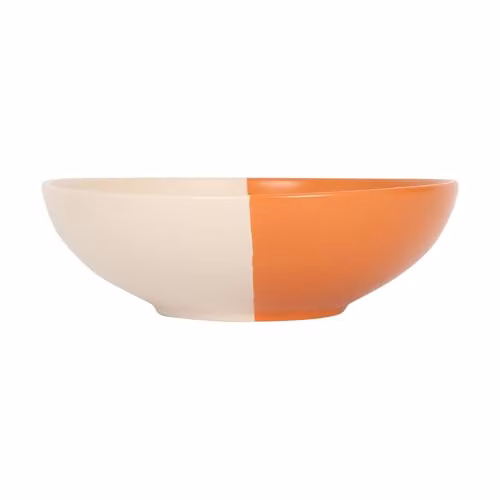 Nicola Spring Orange Stoneware Pasta Bowl – 1