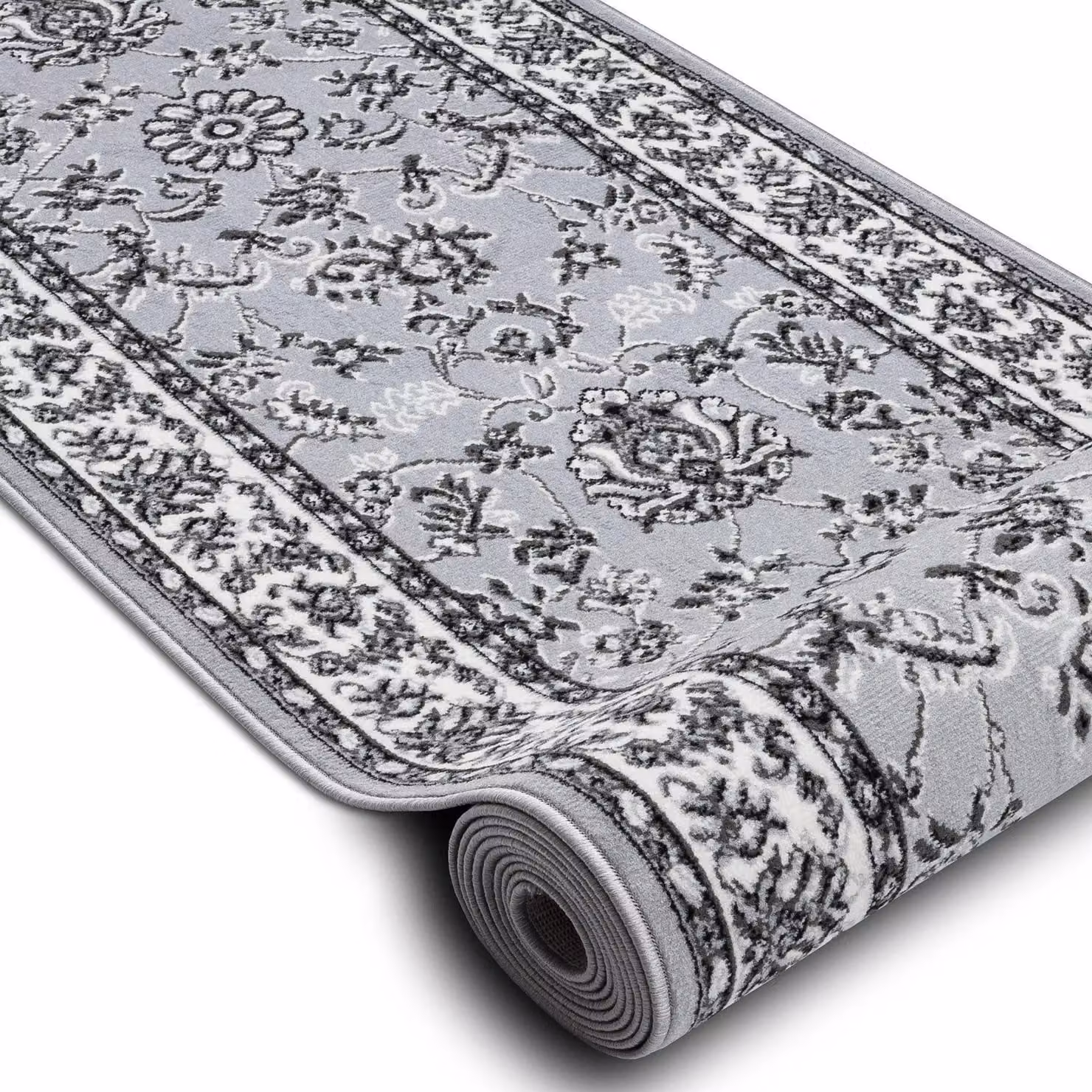 RugsX Bcf Morad Grey Oriental Runner, W: 150 cm, L: 290 cm – 2