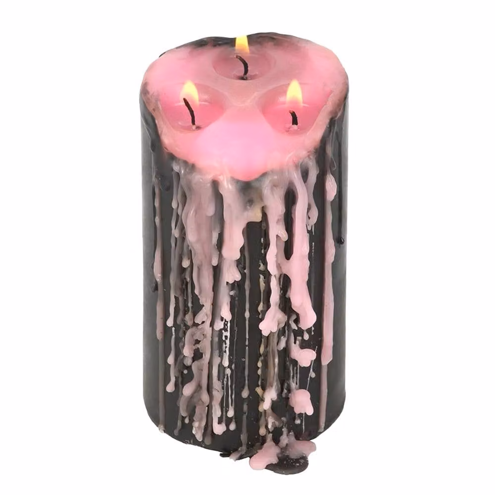 Something Different Vampire Tears Large Pink Pillar Candle – 1
