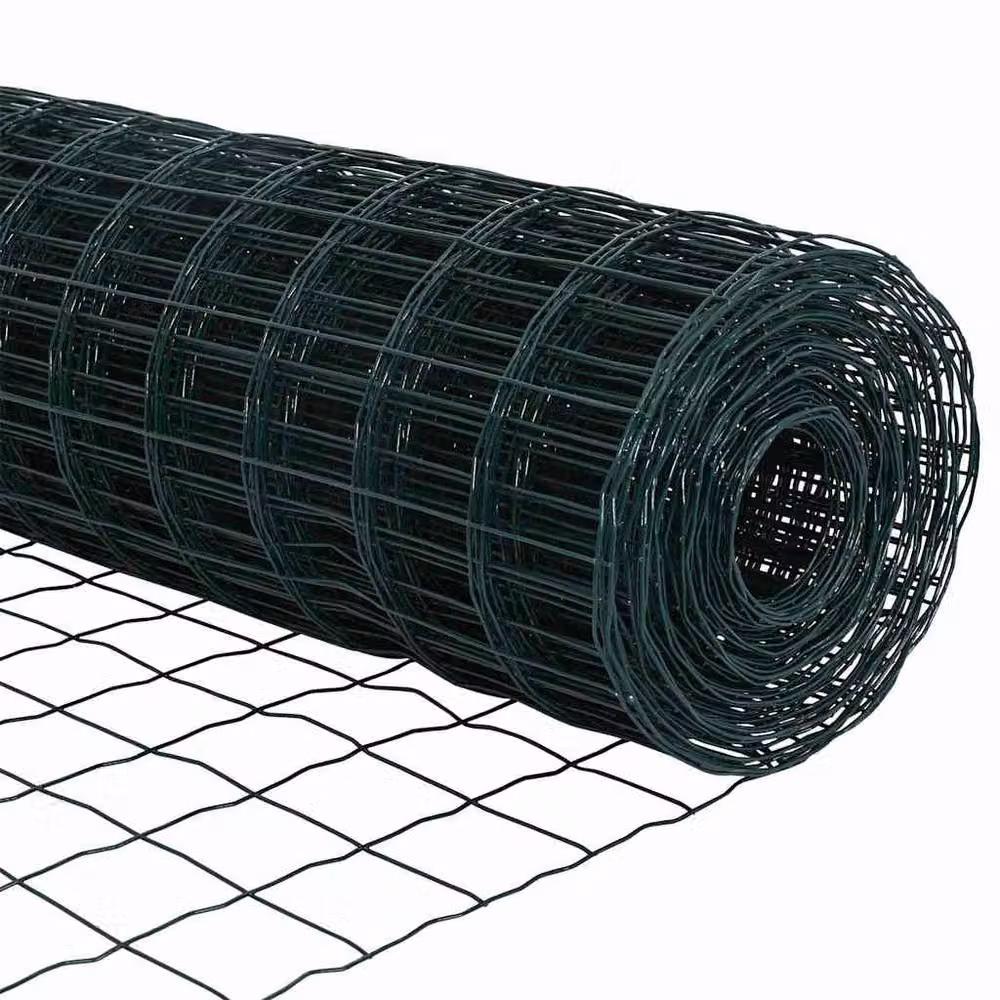 Berkfield Home Euro Fence Green PVC-Coated Steel Fencing, W/H: 10 x 0.4 m – 7